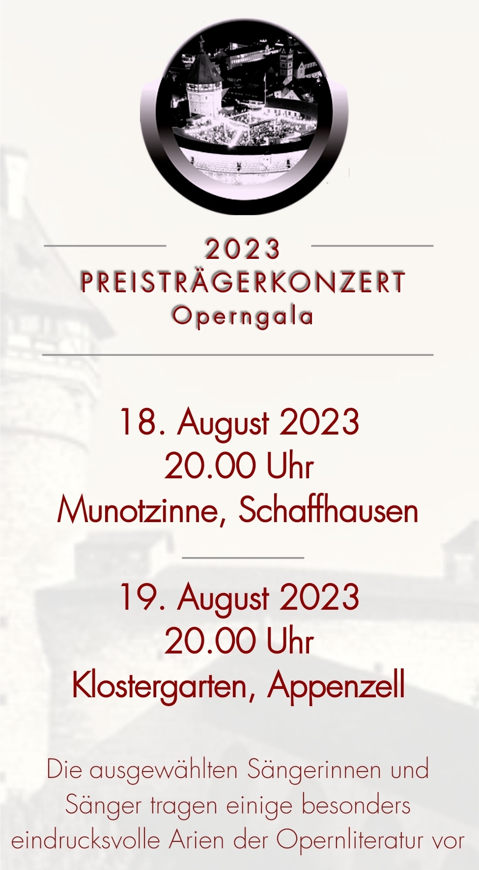 Operngala - Preisträgerkonzert